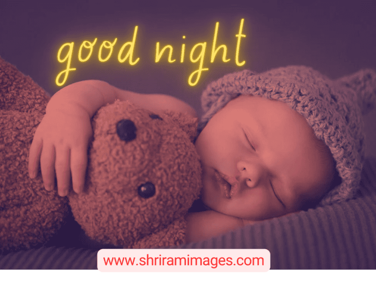 little cute baby wising good night