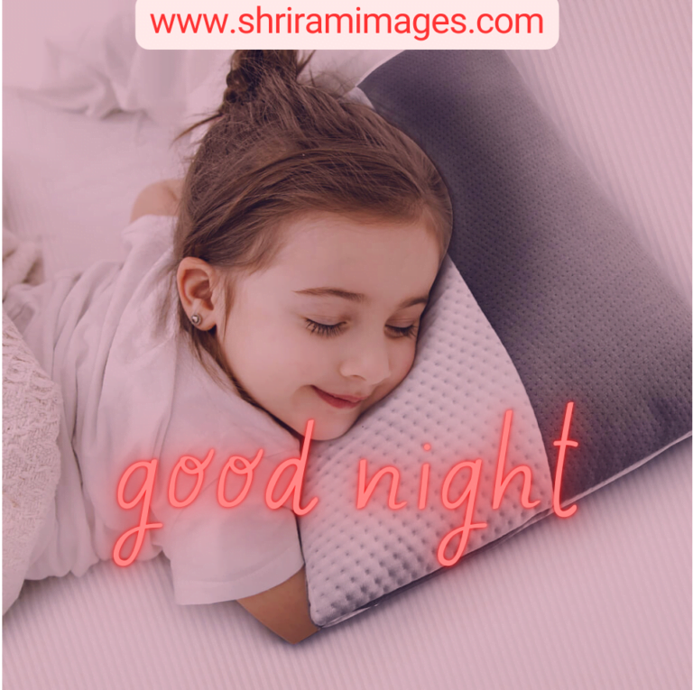 litte cute girl wise good night
