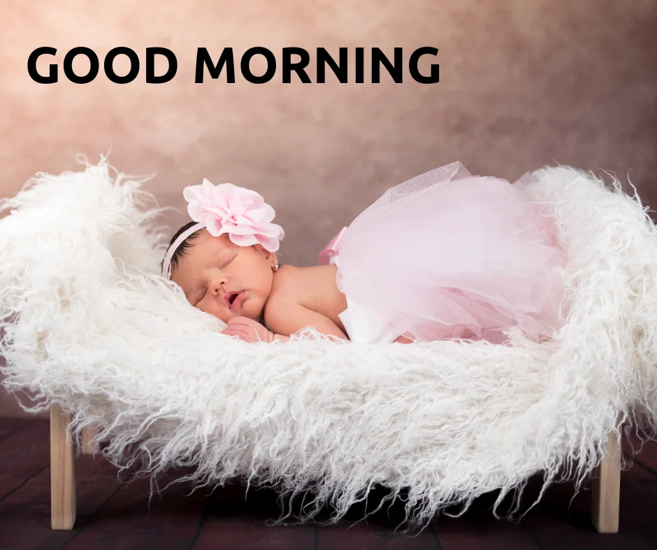 cute baby wise good morning