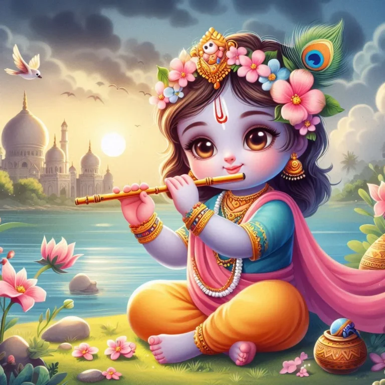 cute little radha krishna (