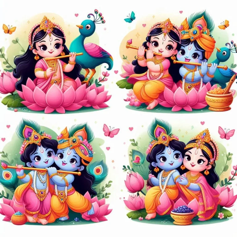 cute little radha krishna (