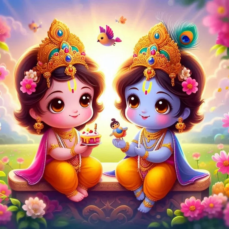 cute little radha krishna (