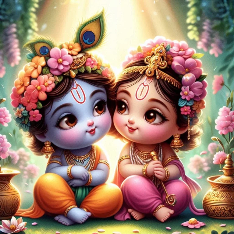 cute little radha krishna (