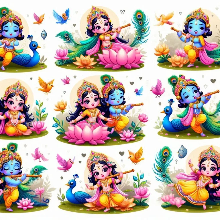 cute little radha krishna (