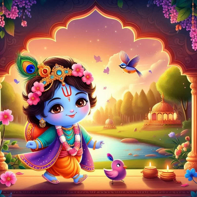 cute little radha krishna (