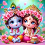 cute little radha krishna (