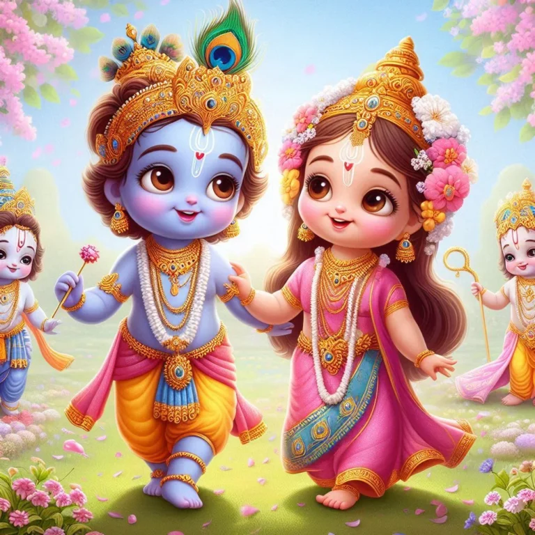 cute little radha krishna (