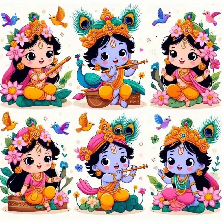 cute little radha krishna (