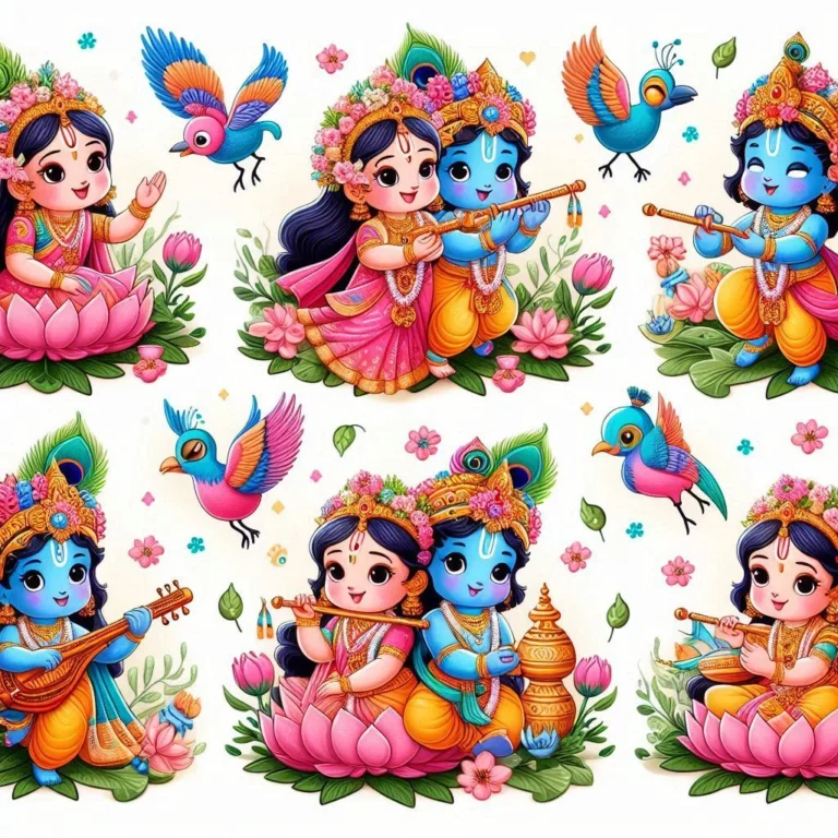 cute little radha krishna (