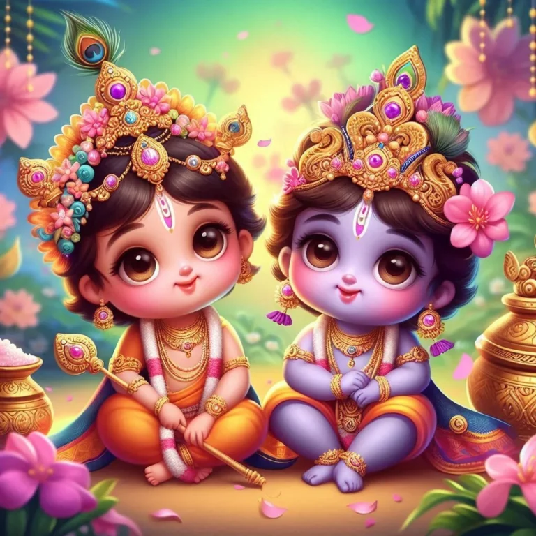 cute little radha krishna (