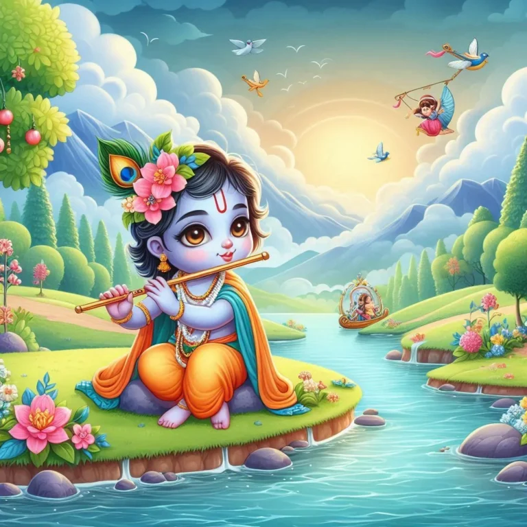 cute little radha krishna (