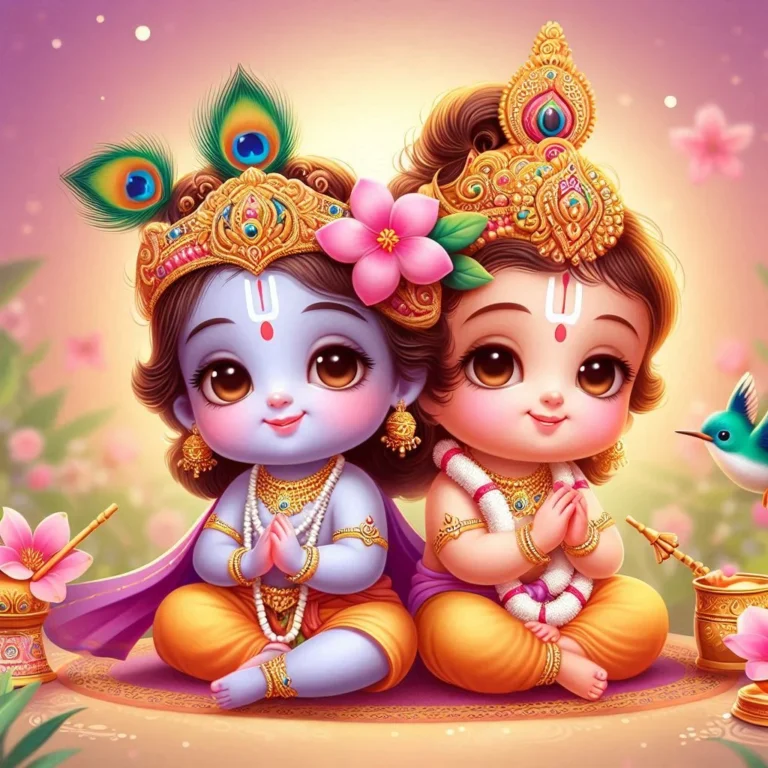 cute little radha krishna (