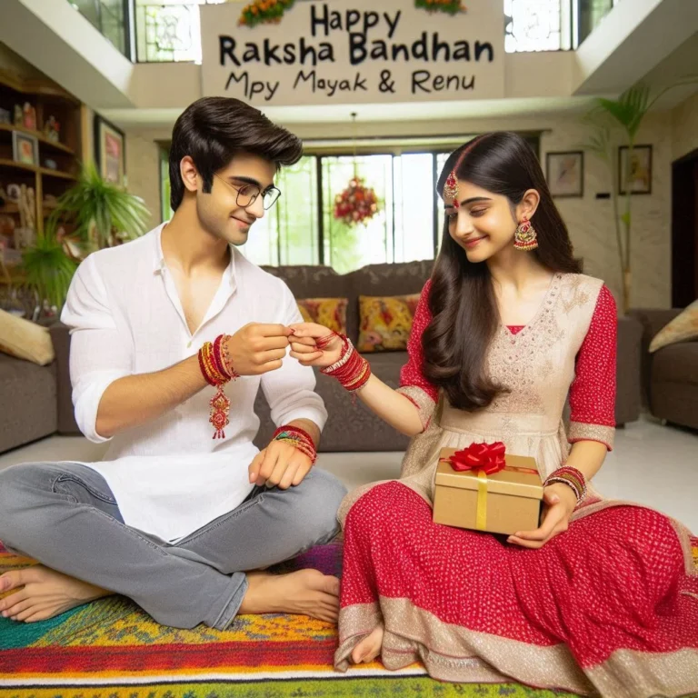Happy Raksha Bandhan Cute brother sister wise images