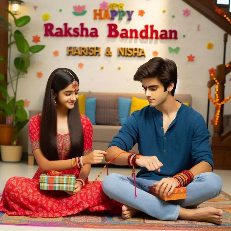 happy raksha bandhan images in hindi