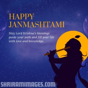 Orange Illustrative Janmashtami Greeting Instagram Post Happy Krishna Janmashtami images