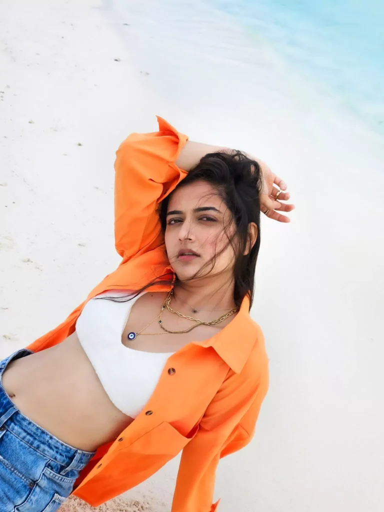 Ashika Ranganath photos in Orange Color